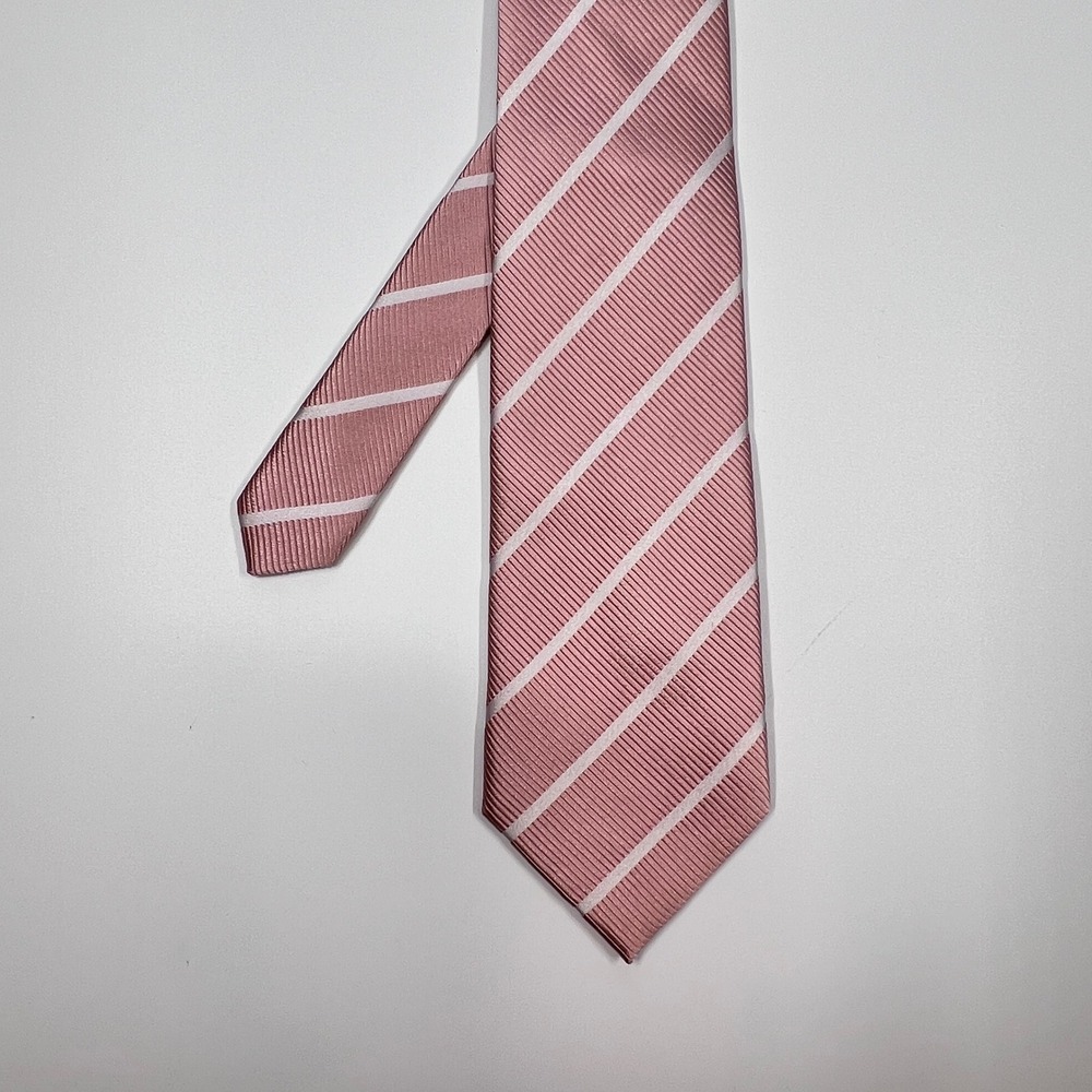 Arrow Pink Necktie Striped Silk Classic Mens One Size